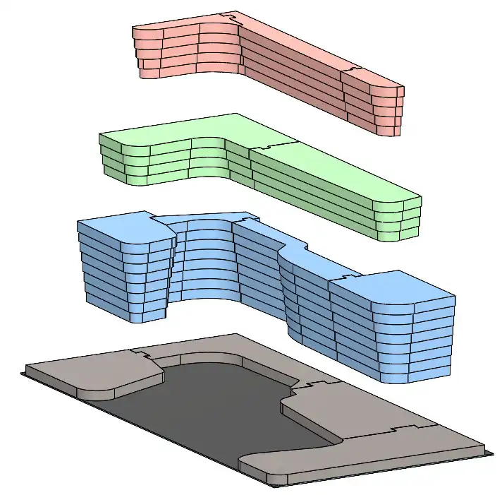 Exploded View of Layers